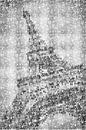 Typografie Kunst | PARIS Eiffelturm | silber von Melanie Viola Miniaturansicht