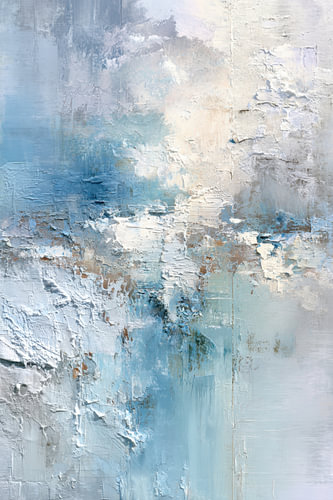 Blue Abstract Painting – Dreamy Light
