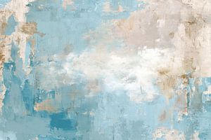 Abstrakte Struktur Hellblau Beige Urban Reflexion