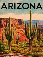 Arizona Vintage Travel Poster