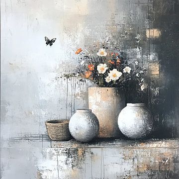 Fleurige Compositie 22.2450 van ARTEO Schilderijen