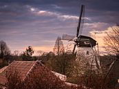 Hollandse molen in Elden van Anke de Haan thumbnail