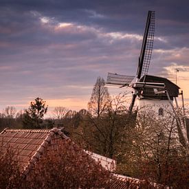 Niederländische Windmühle in Elden von Anke de Haan