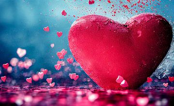 Rotes Herz Valentinstag Hintergrund Illustration von Animaflora PicsStock