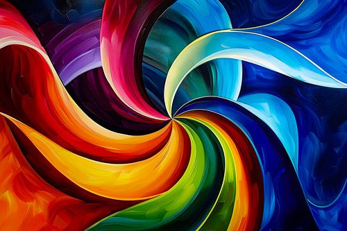 abstract digitaal schilderij