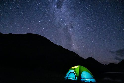 Tent onder de melkweg 