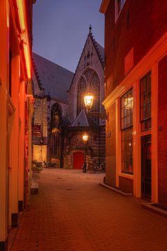 Amsterdam, la vieille église pendant la fermeture