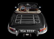 Jaguar E-Type Roadster Series I in zwart en wit van aRi F. Huber thumbnail