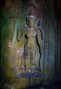 Sculptuur in de tempels van Angkor Wat in Cambodja. Wout Kok One2expose van Wout Kok thumbnail