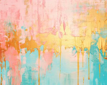 Pastel Contraste | Abstract Pastel Art van Abstract Schilderij