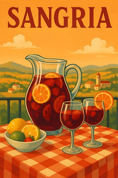 Sangria illustration. by Johannes