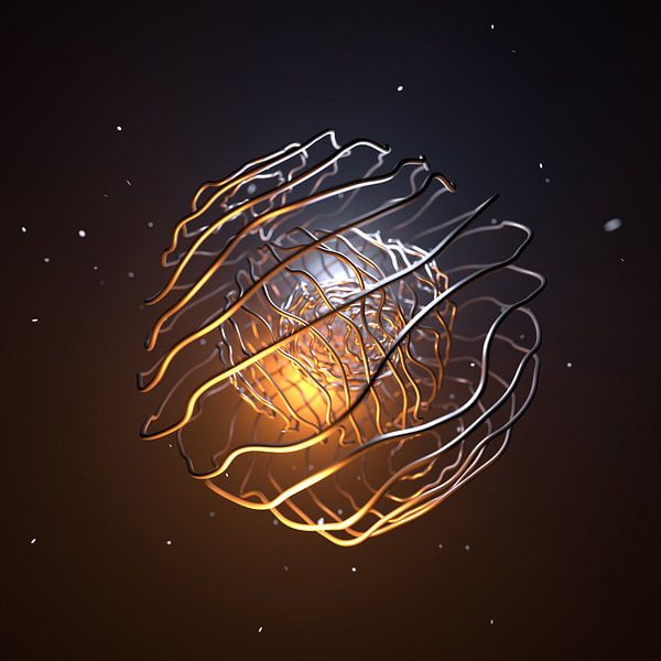 Twisted wire balls 1 by Jörg Hausmann
