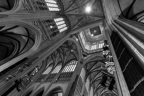 Sint-Janskathedraal Den Bosch, zwart-wit