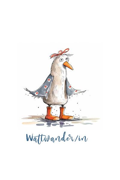 Wattwanderin von Floral Abstractions