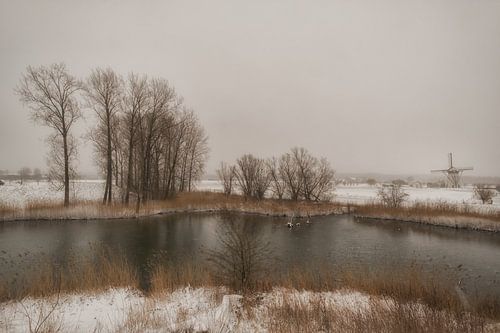 De Marsch(molen) in de sneeuw