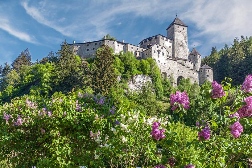 Zandkasteel Taufers in Taufers, Zuid-Tirol van Christian Müringer