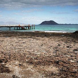 Côte et jetée dans l'océan Atlantique sur Peter de Kievith Fotografie