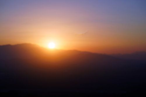Sonnenuntergang Lassithi Plateau, Kreta