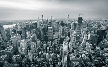 Manhattan Midtown met uitzicht vanaf het Empire State Building, Amerika van Patrick Groß