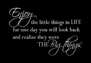 Tekst Enjoy the little things - Zwart van Sandra Hazes
