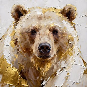 Bear of Serenity - Grizzlybeer 1 van Johannas Art Creations