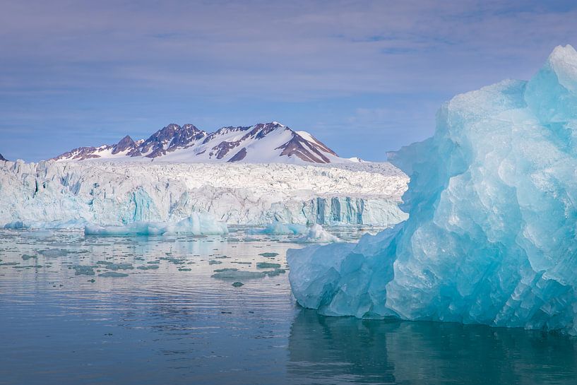 Eisberge des Lilliehookbreen-Gletschers von Joy van der Beek