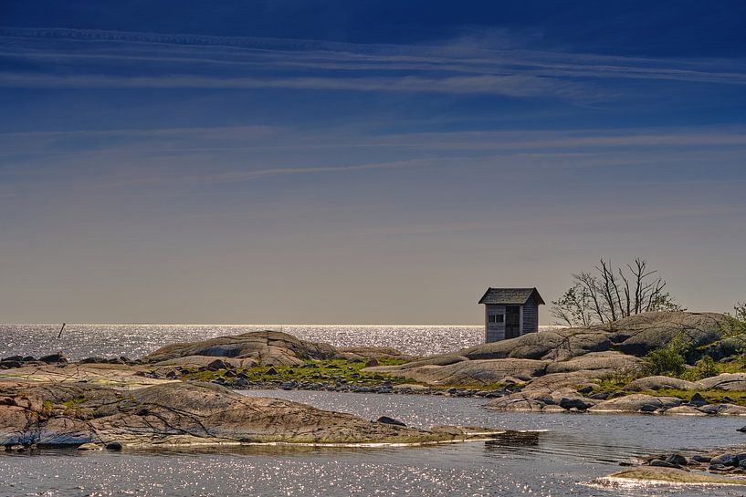 Cabane de pêche au bord de la mer Baltique par Geertjan Plooijer