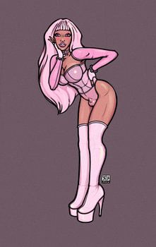 Amy Latex Chastity Femboy pinup