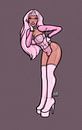 Amy Latex Chastity Femboy pinup van Yazva thumbnail