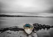 Barque jaune et bleue van Catherine Fortin thumbnail