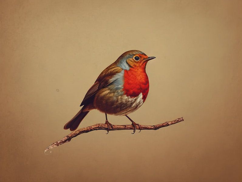 Robin in his splendour by Eva Lee