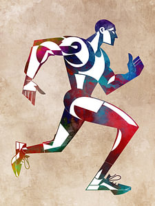 Jogging sport art #jogging #runner