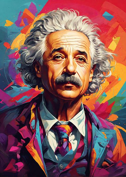 albert einstein pop kunst von Rizal Azhari
