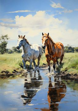 Horse poster art print 