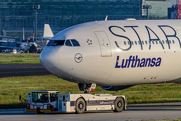 Lufthansa Airbus A340-300 in den Farben der Star Alliance. von Jaap van den Berg