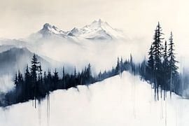 Les Dolomites, paysage de montagne sur Studio Allee