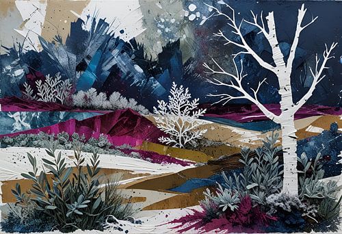 unreal winter landscape