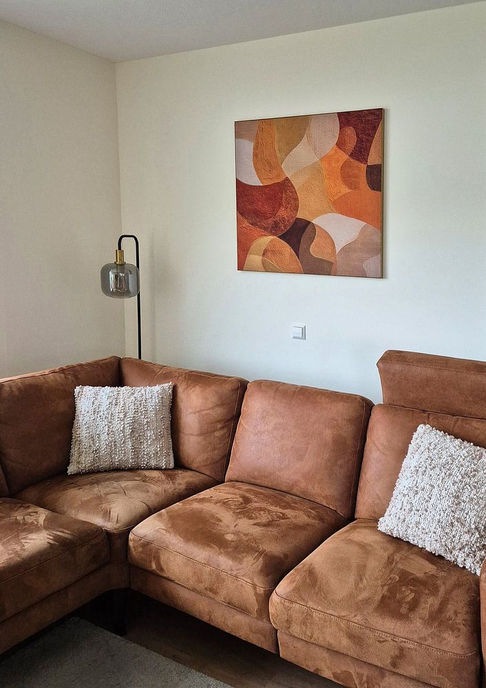 Landschap van warme vormen en tinten  van Color Square 