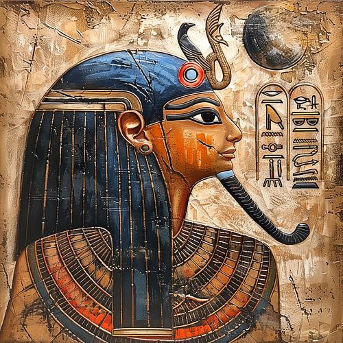 Egytische muurschildering