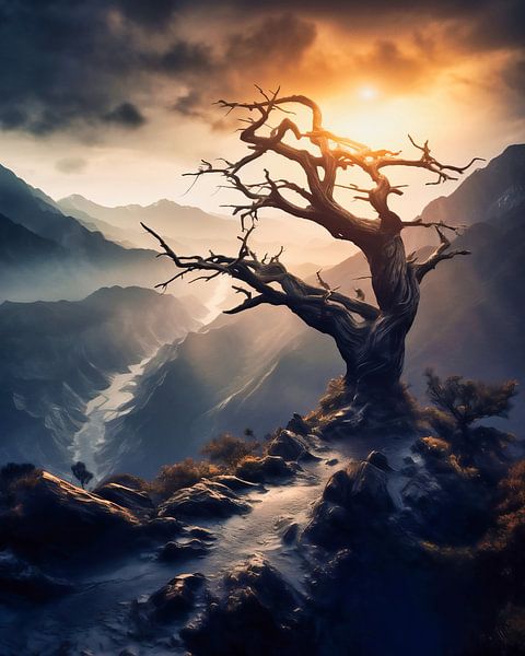Landschap van fernlichtsicht