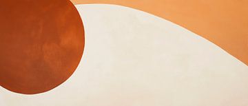 Abstract geometry in earth tones by Poster Art Shop