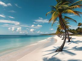 A peaceful beach scene by Jean Pierre