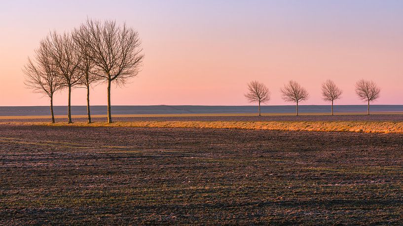 Lever du soleil au nord de Groningue, Pays-Bas par Henk Meijer Photography