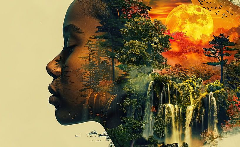 Natur Collage | Collage | Modern von Wunderbare Kunst