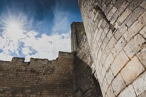 Authentische Burg und Donjon-Turm