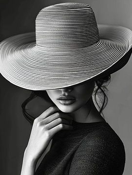 Elegant lady monochrome by PixelPrestige