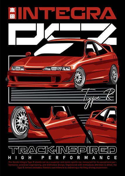 Honda Integra Type R DC2 JDM Car par Adam Khabibi