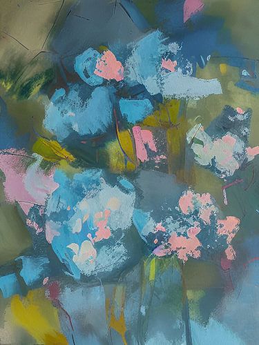 Abstracte Boeket , Florale fijnheid in zachte tinten