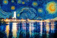 Starry Night in Deventer by Arjen Roos thumbnail