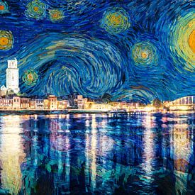 Starry Night in Deventer van Arjen Roos